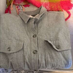 Eddie Bauer Women's Fleece Lined Flannel Shacket - worn once!!!!